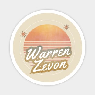 warren z ll retro moon Magnet